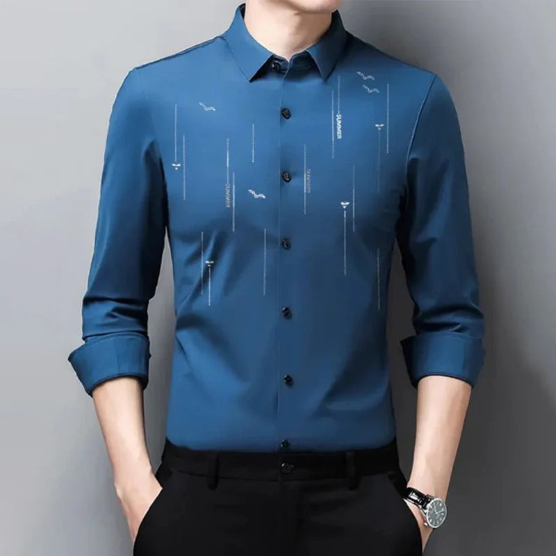 Men's Wrinkle-Free Long Sleeve Shirt