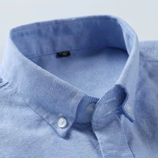 100% Cotton Oxford Men's Long Sleeve Shirt