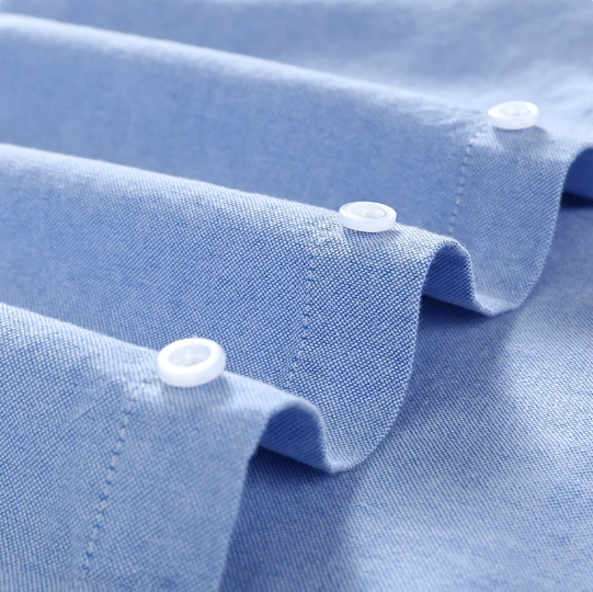 100% Cotton Oxford Men's Long Sleeve Shirt
