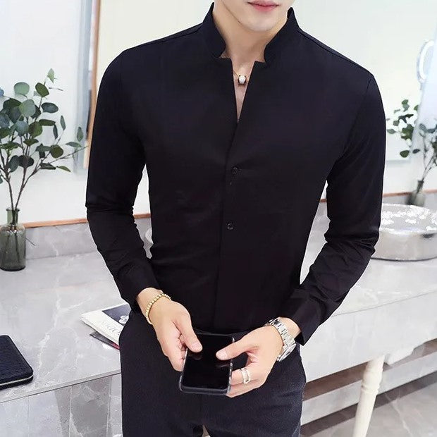 Elegant Slim Fit Long Sleeve Shirt