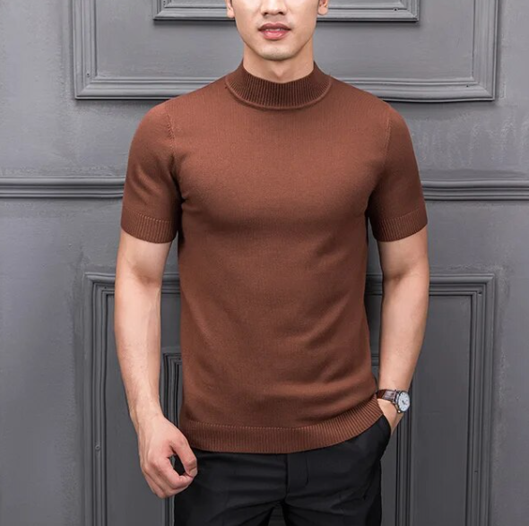 Semi High Collar Sweater
