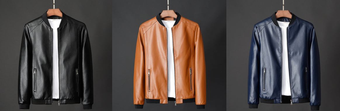 Vacellis Leather Baseball Jacket