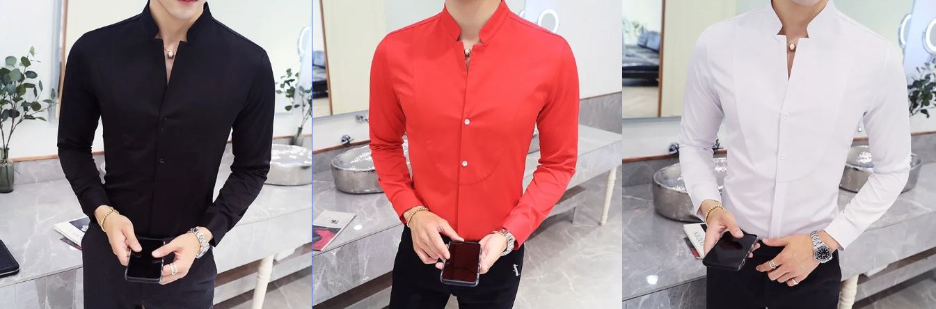 Elegant Slim Fit Long Sleeve Shirt