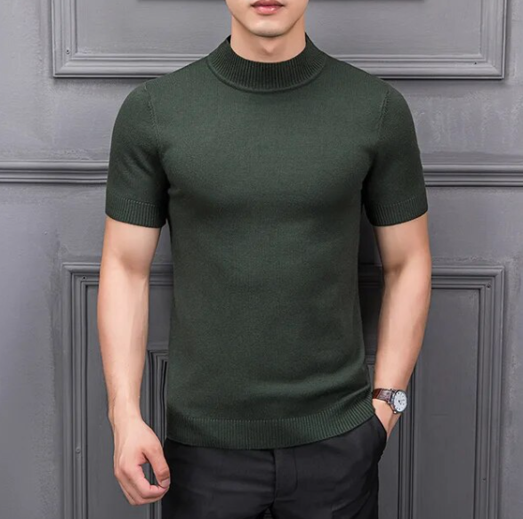 Semi High Collar Sweater