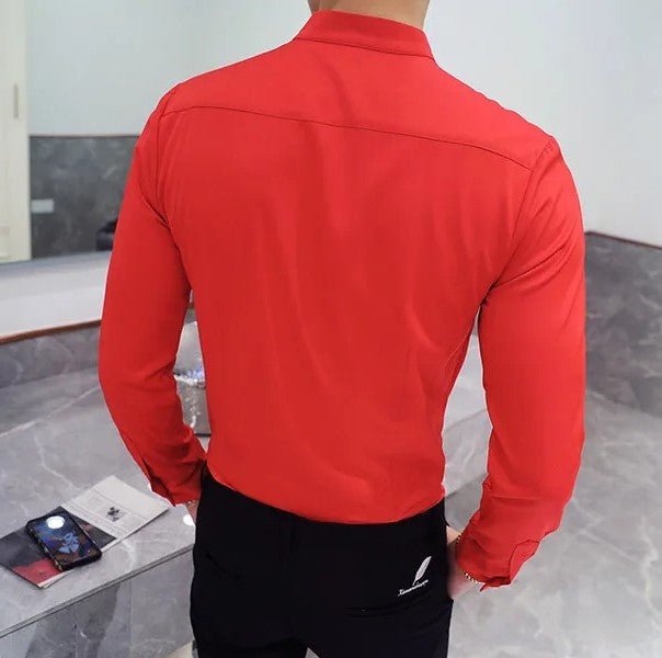 Elegant Slim Fit Long Sleeve Shirt