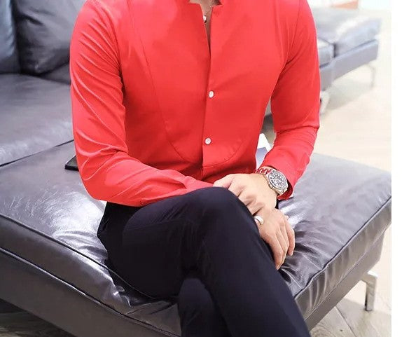 Elegant Slim Fit Long Sleeve Shirt