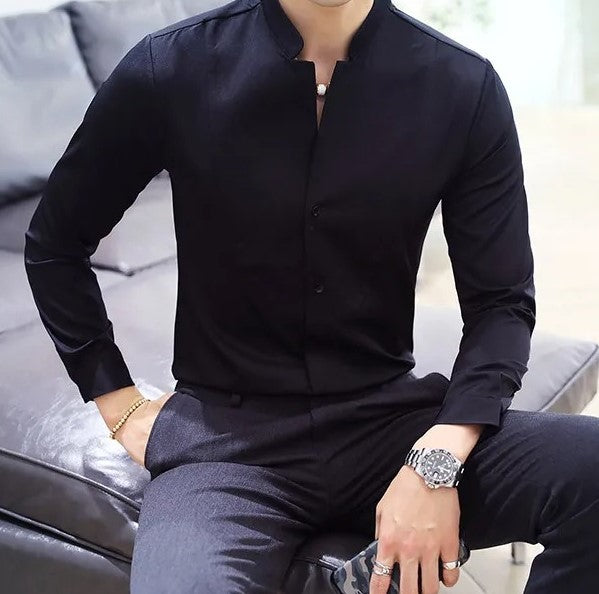 Elegant Slim Fit Long Sleeve Shirt