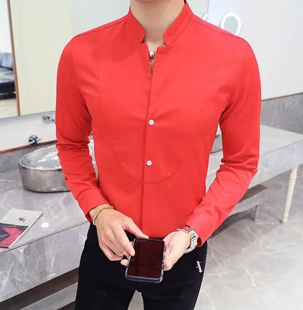 Elegant Slim Fit Long Sleeve Shirt