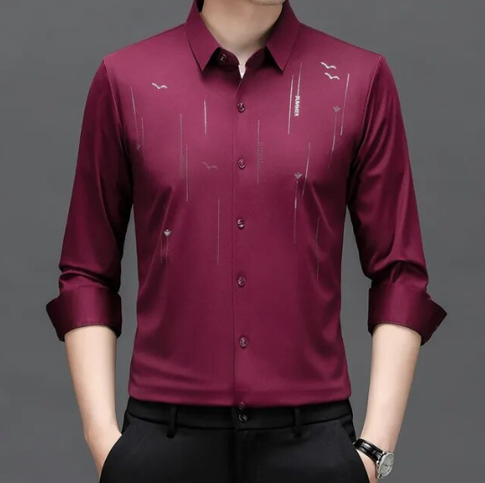 Men's Wrinkle-Free Long Sleeve Shirt