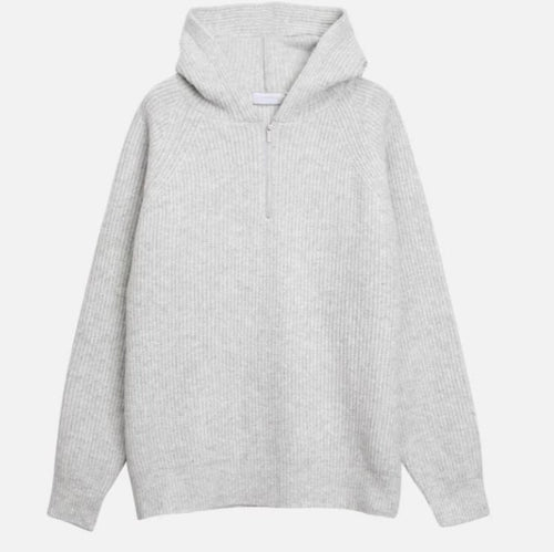 Semi Zip Warm Hoodie