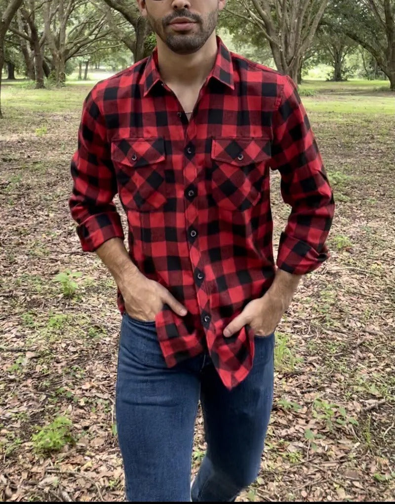 Men's Plaid Long Sleeve