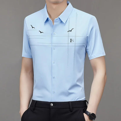 MEN'S ICE SILK BUSINESS SHIRT