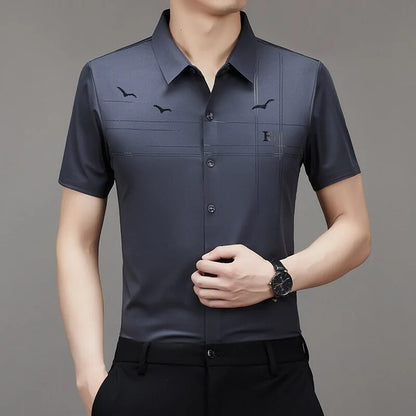 MEN'S ICE SILK BUSINESS SHIRT