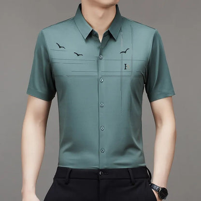 MEN'S ICE SILK BUSINESS SHIRT