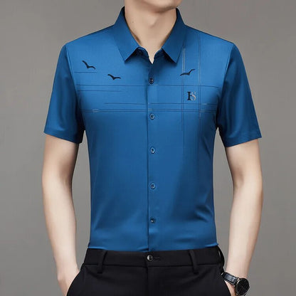 MEN'S ICE SILK BUSINESS SHIRT