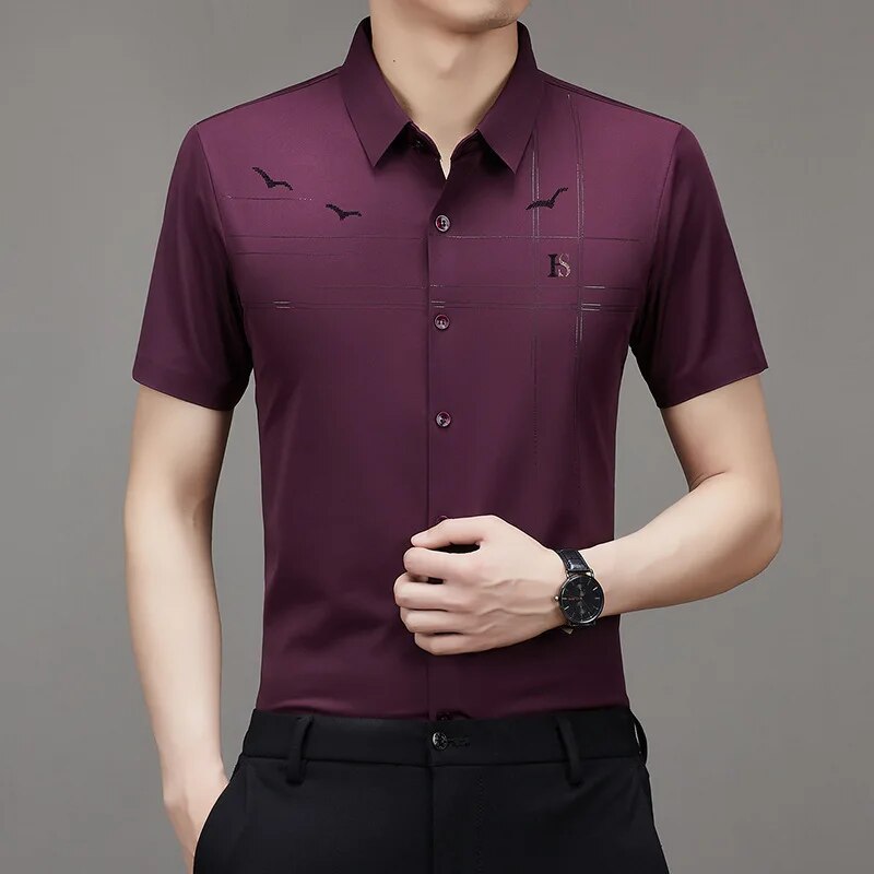 MEN'S ICE SILK BUSINESS SHIRT
