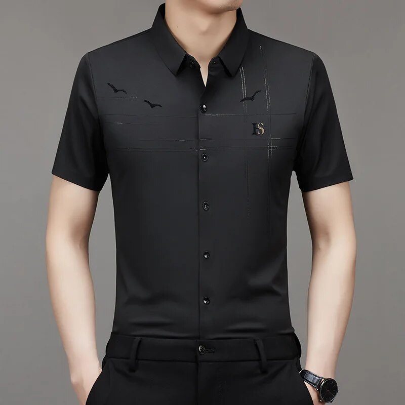 MEN'S ICE SILK BUSINESS SHIRT