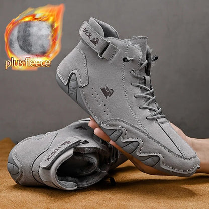 Unisex Italian Handmade Suede Velcro High Boots (40% OFF)