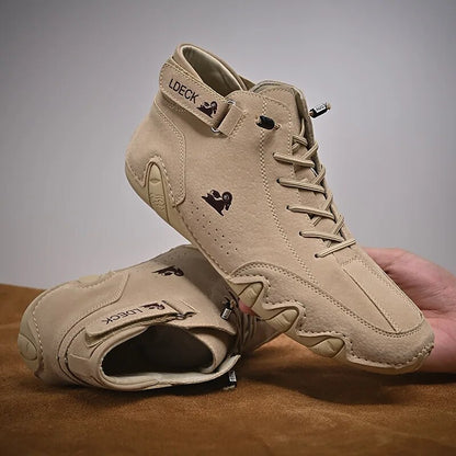 Unisex Italian Handmade Suede Velcro High Boots (40% OFF)